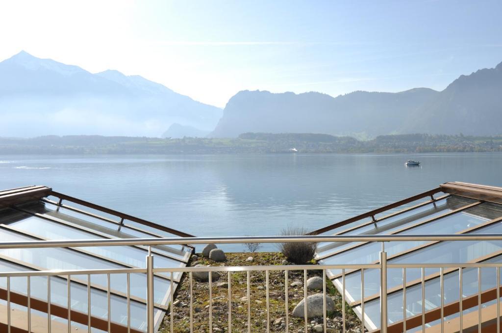 Hotel Restaurant Bellevue Au Lac Thun Zimmer foto